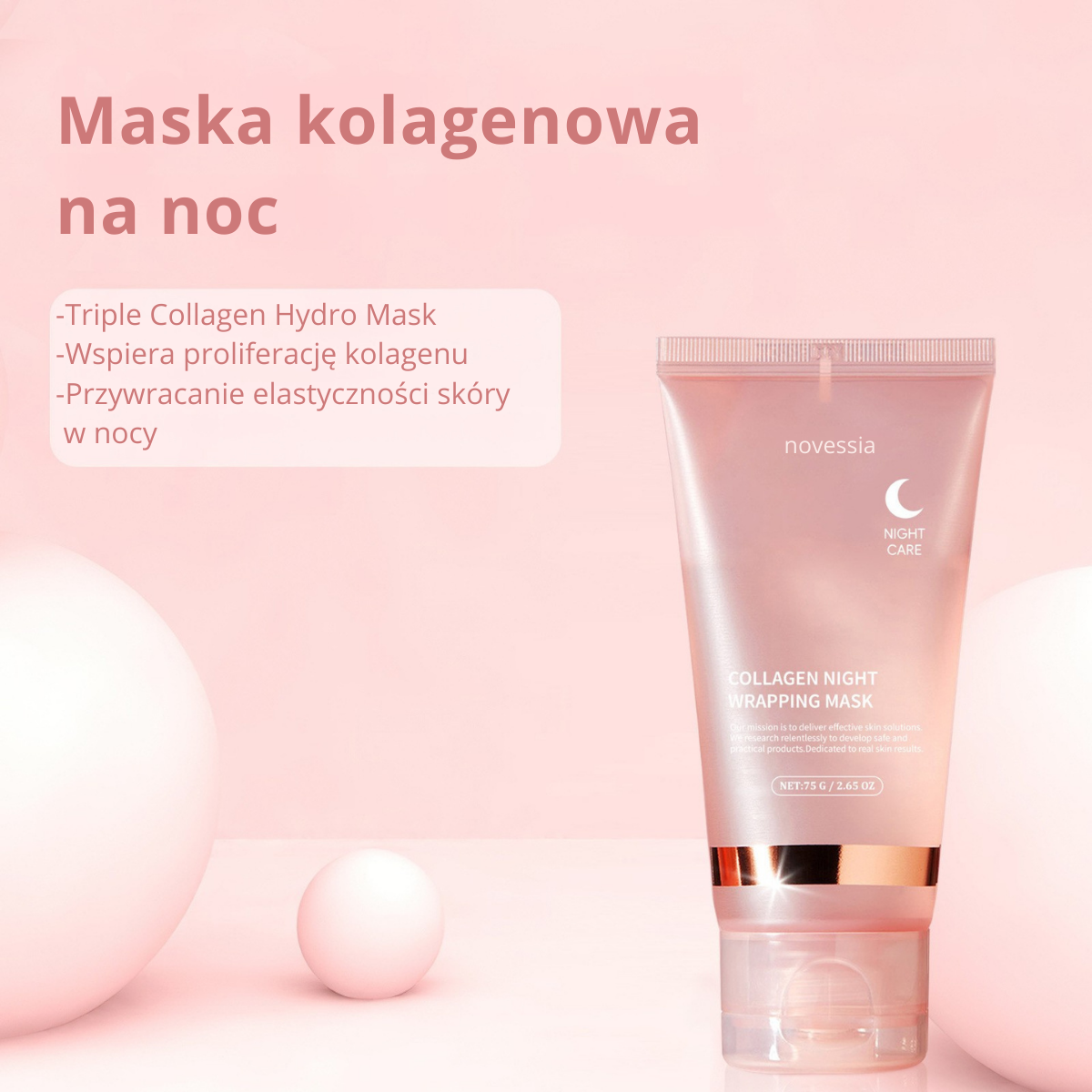 GlowNest™ Maska Kolagenowa