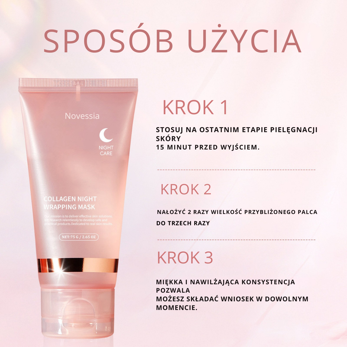 GlowNest™ Maska Kolagenowa